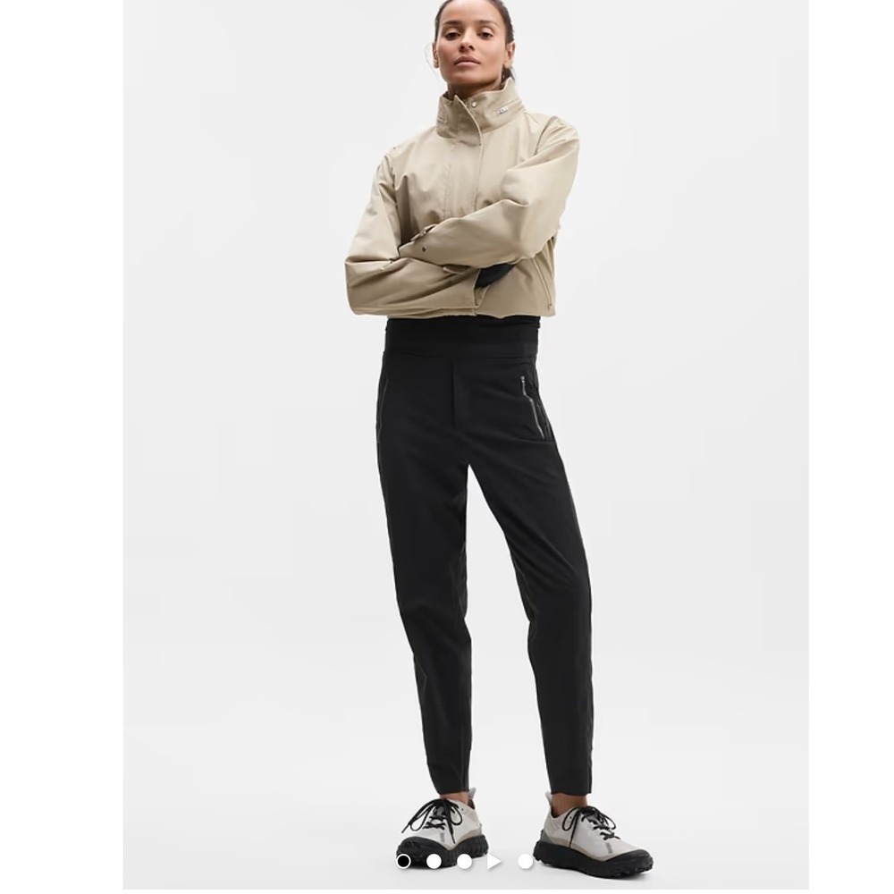Athleta Trekkie North Jogger Pants Black Size 16 Hiking Commuter